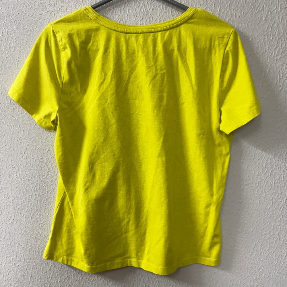 A La Carte Neon Yellow Short Sleeve Crewneck Tee - Picture 2 of 7